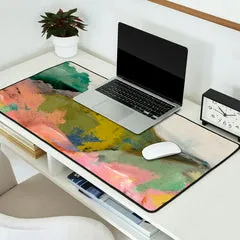 Society6 Summer Landscape tapis de bureau collines vertes