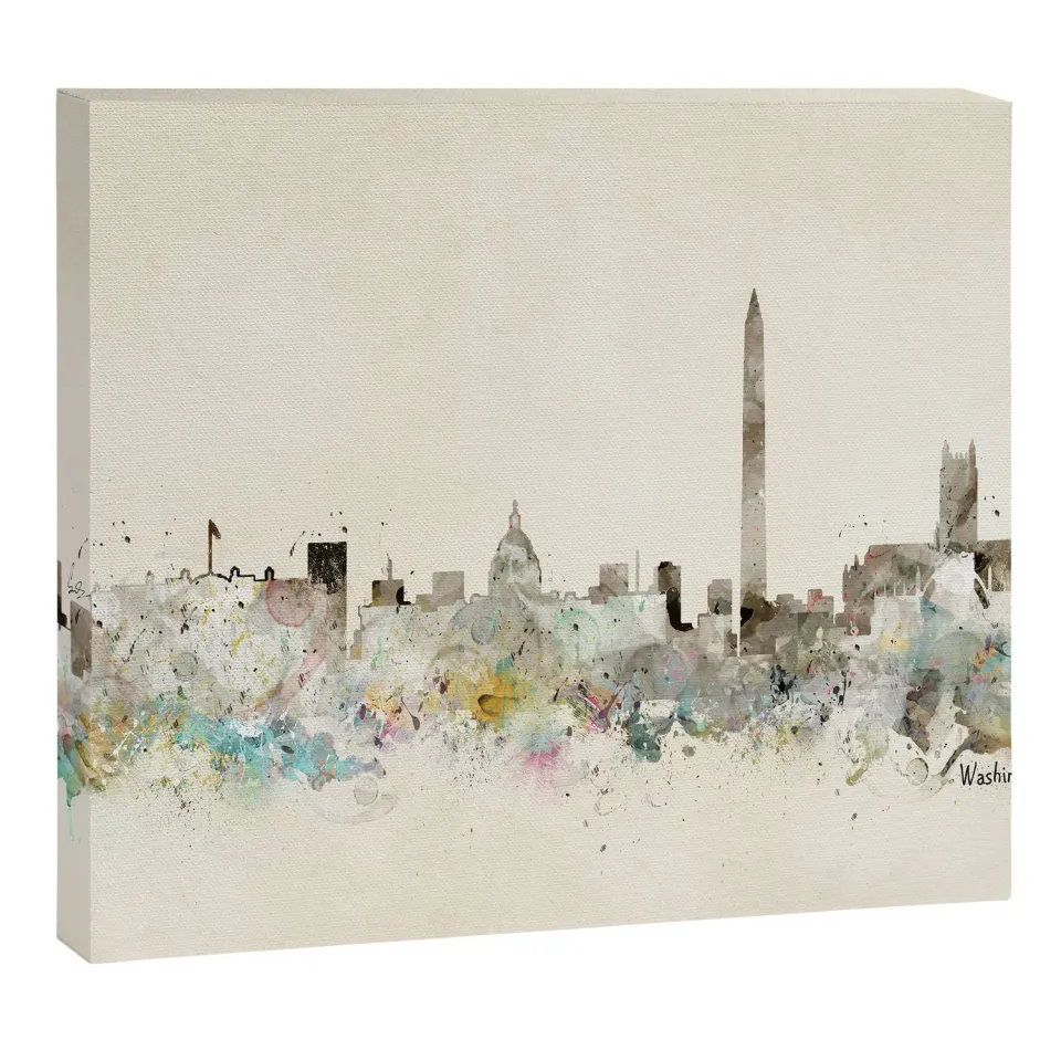 Society6 Washington DC Skyline toile ville