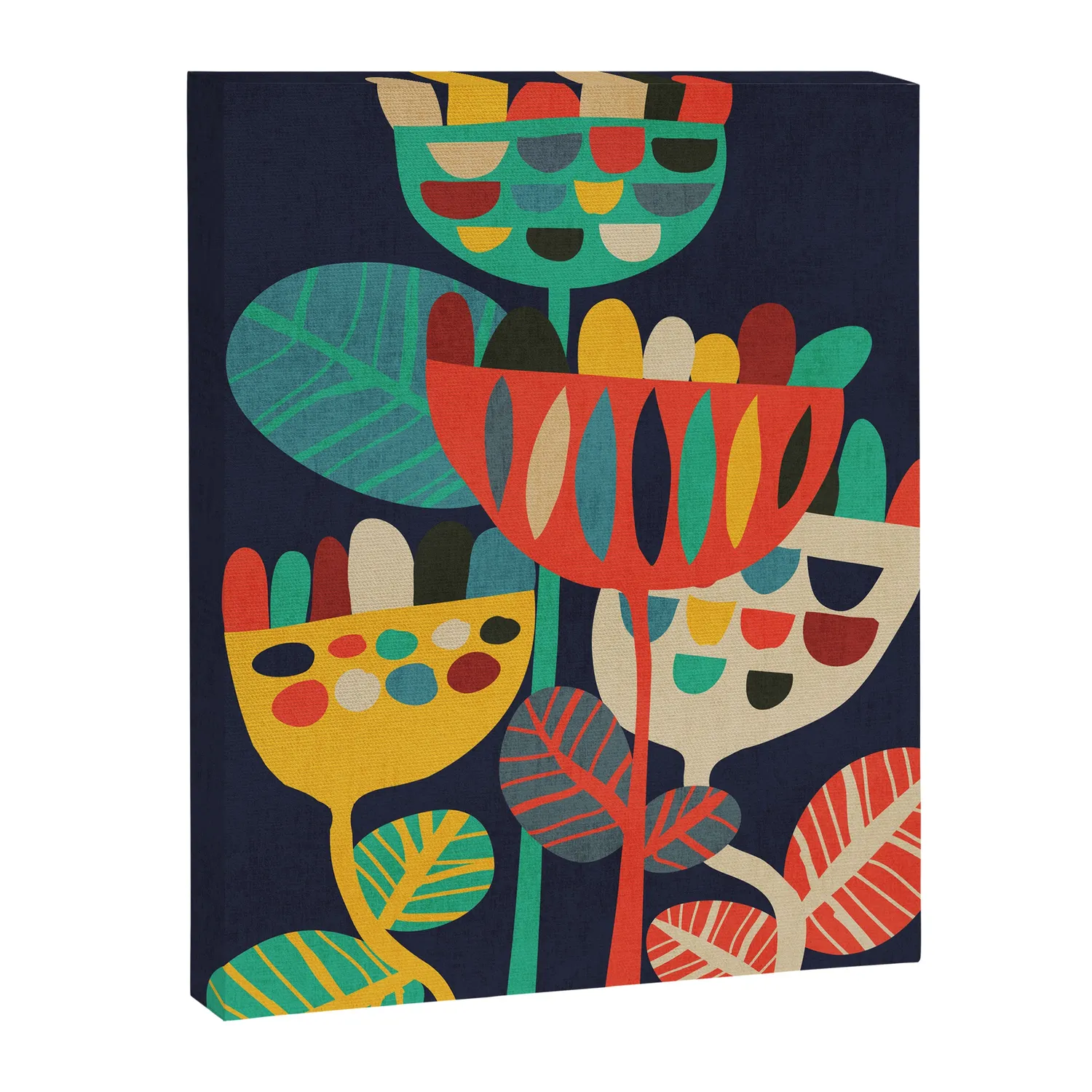 Society6 Wild Flowers toile fleurs graphiques