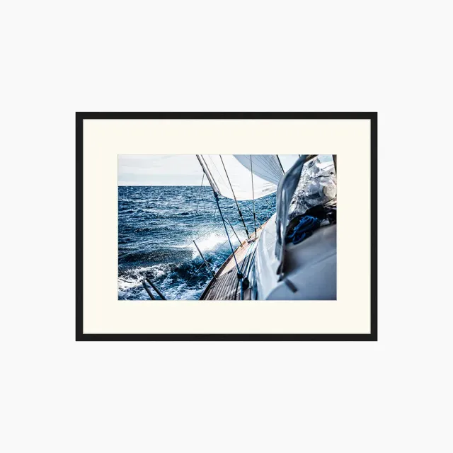 Any Image Sailing the Ocean toile encadrée photo noir et blanc