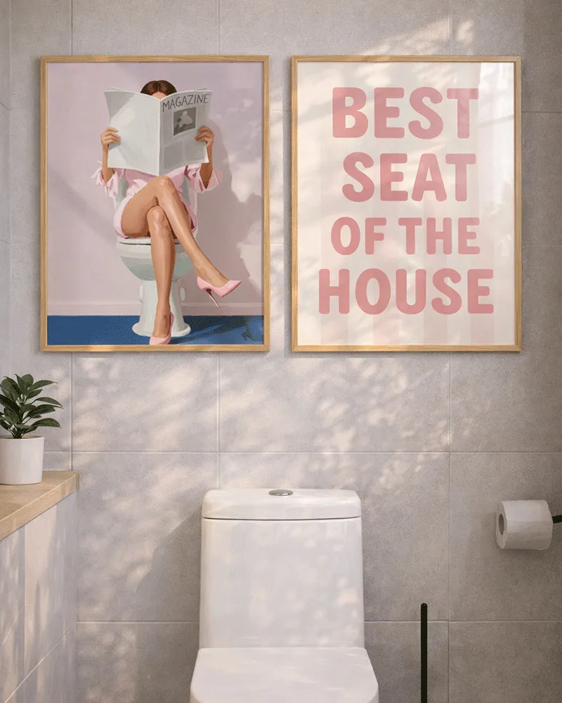 Any Image Toilet Magazine toile encadrée figurative
