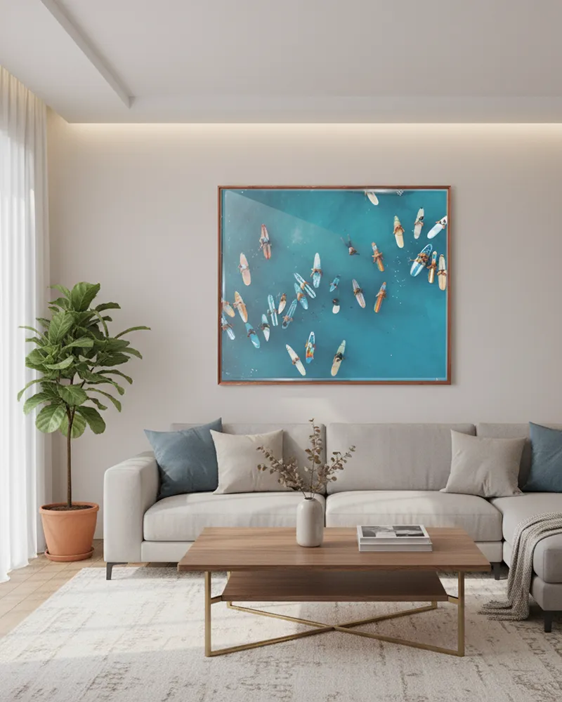 Any Image Surfers photo plexiglas 50x60 bord de mer