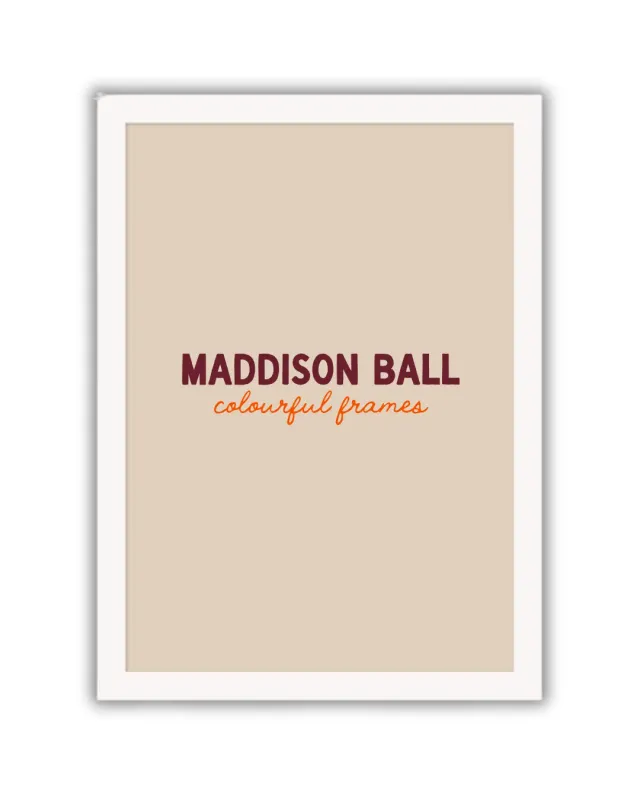 Maddison Ball cadre bois plexi