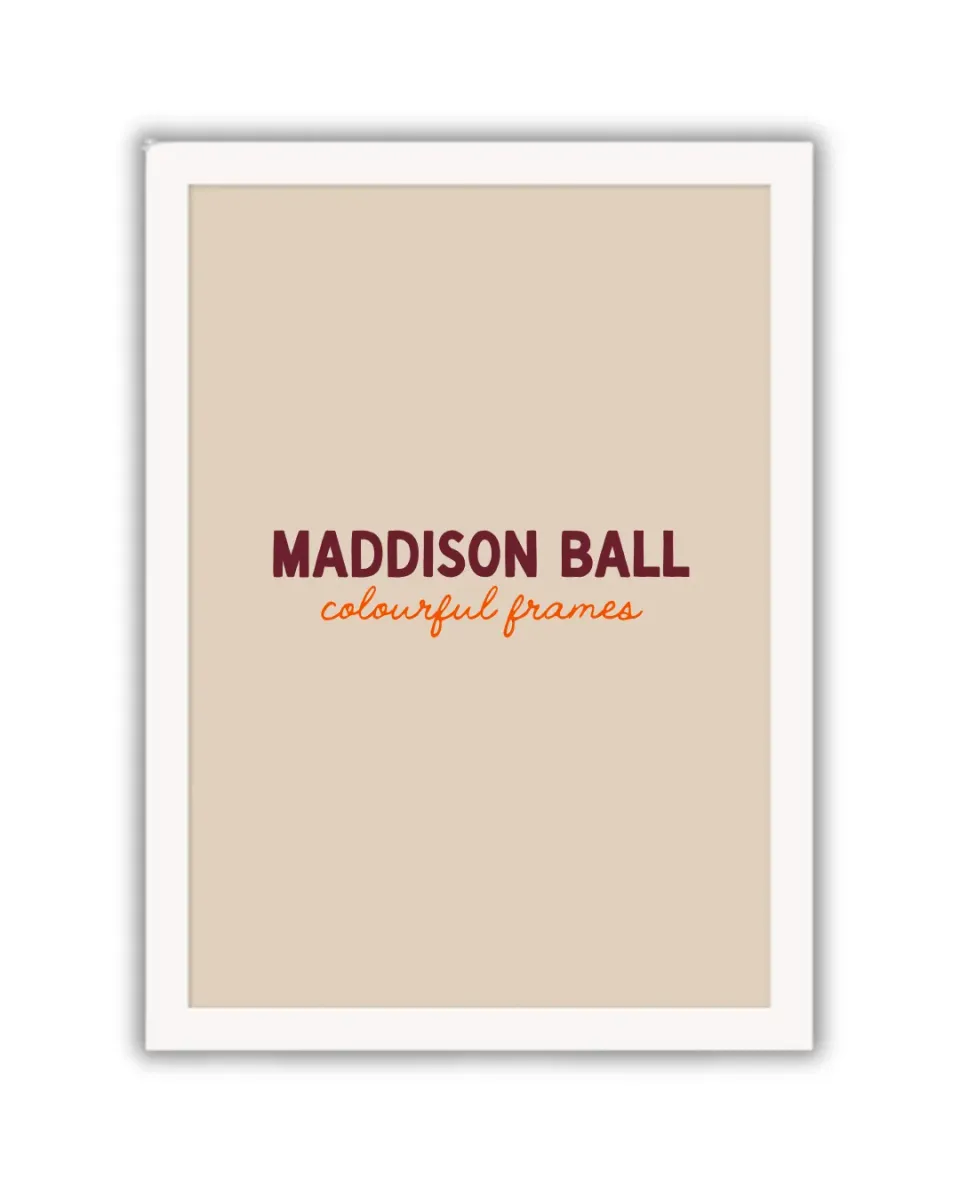 Maddison Ball cadre bois plexi