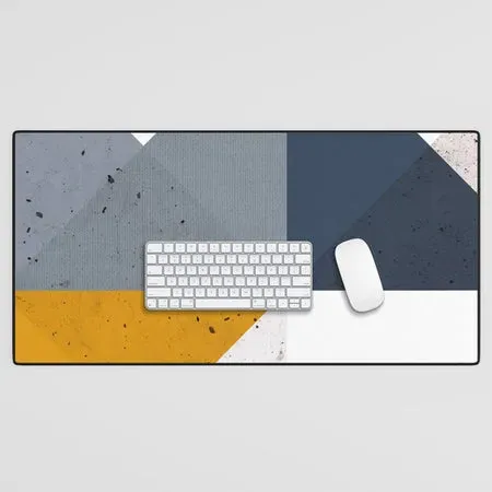 Society6 Modern Geometric 19/2 tapis triangles gris jaune