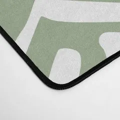 Society6 Herringbone Sage tapis de bureau chevrons