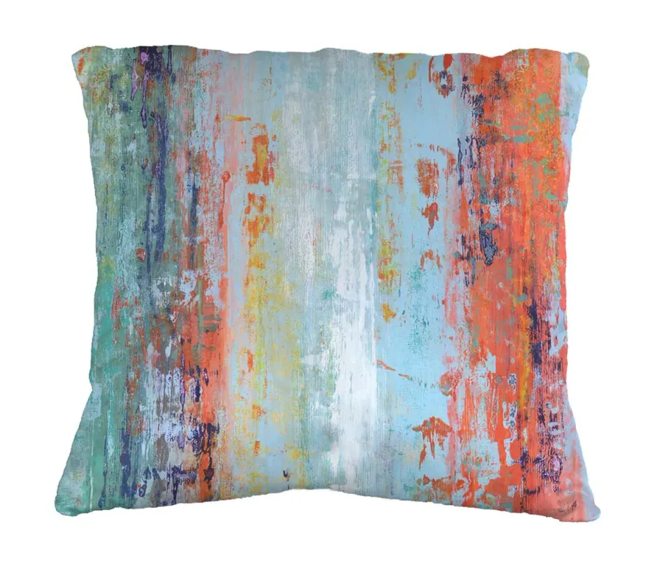 Mademoiselle Tiss Accumulations coussin tissu imprimé