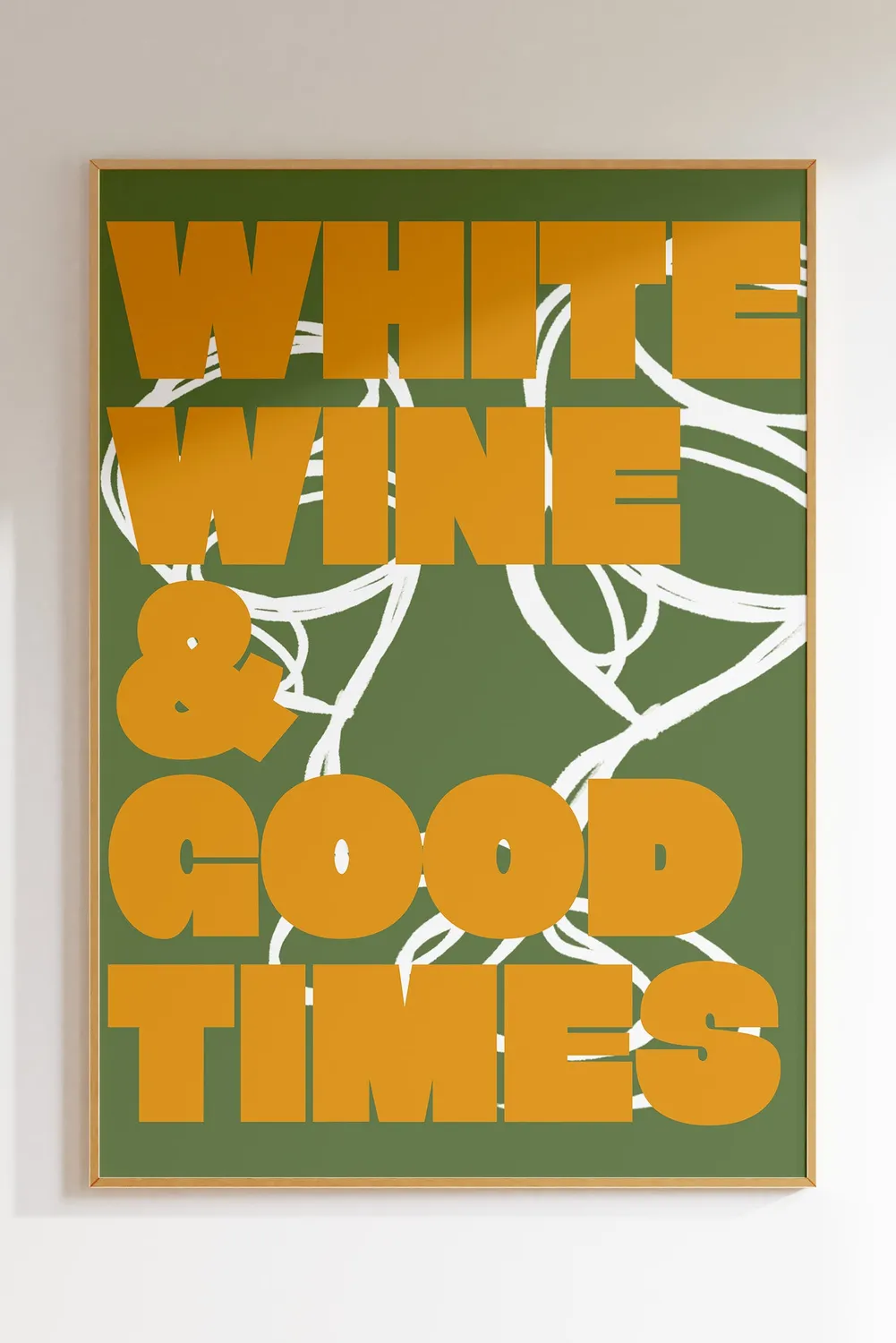 Maddison Ball White Wine Good Times affiche bar apéro