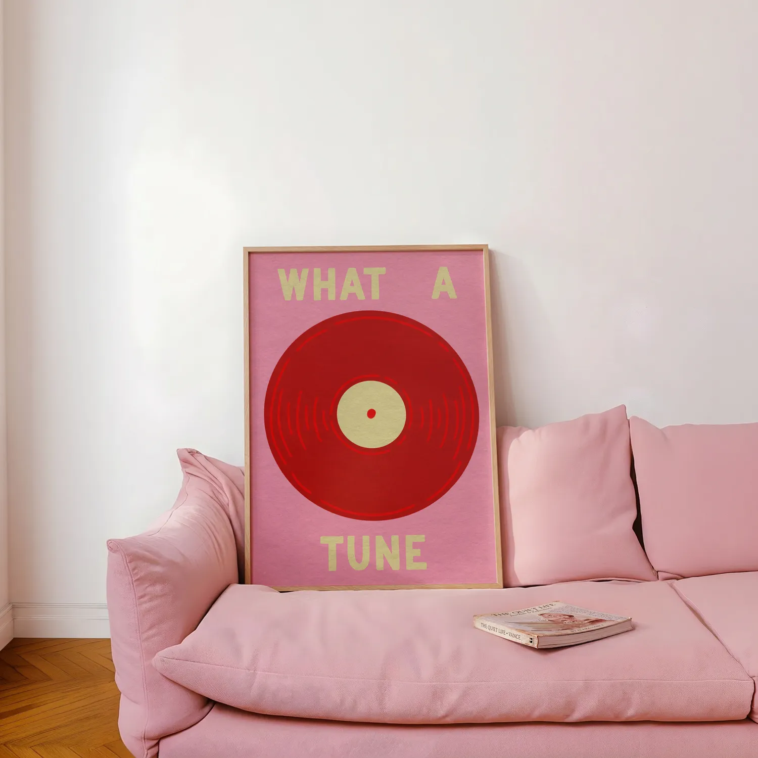 Maddison Ball What A Tune in Red & Pink affiche