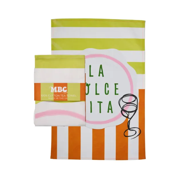 Maddison Ball La Dolce Vita torchon de cuisine en coton