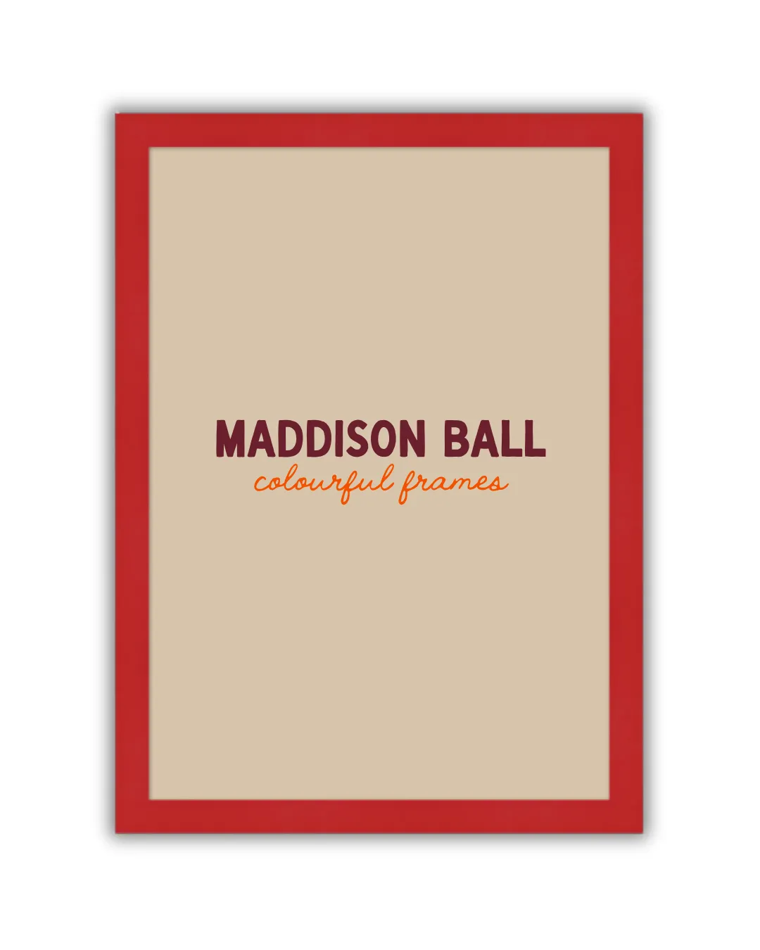 Maddison Ball cadre bois plexi