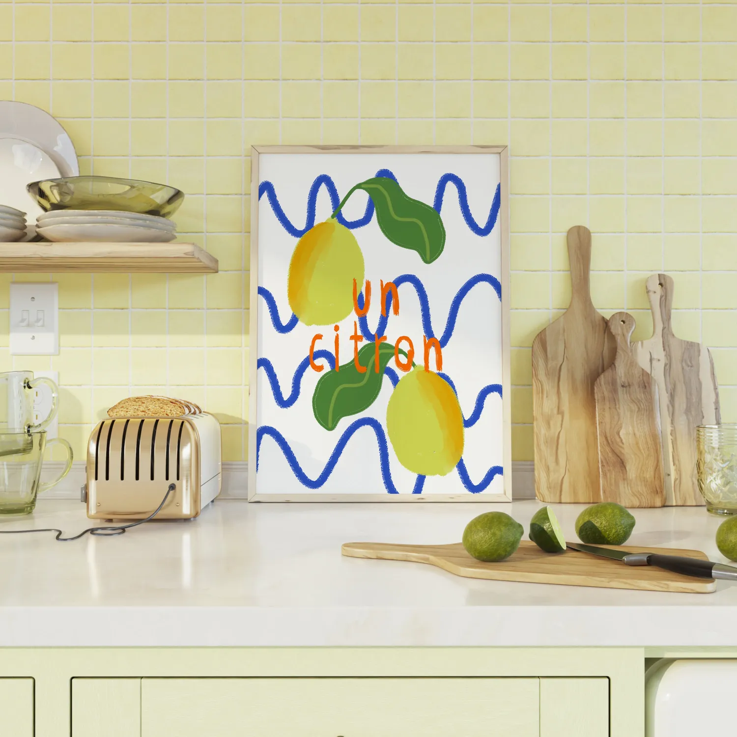 Maddison Ball Un Citron affiche citrons cuisine