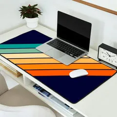 Society6 Farida tapis de bureau rayures rétro
