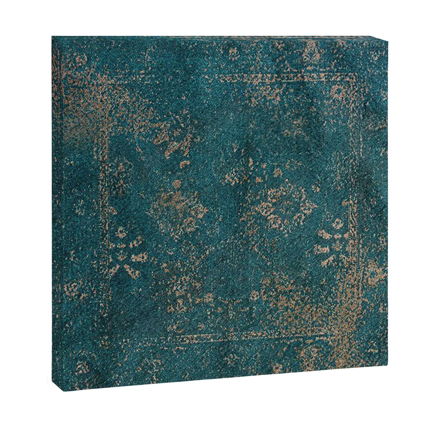 Society6 Babel toile motif tapis teal patiné