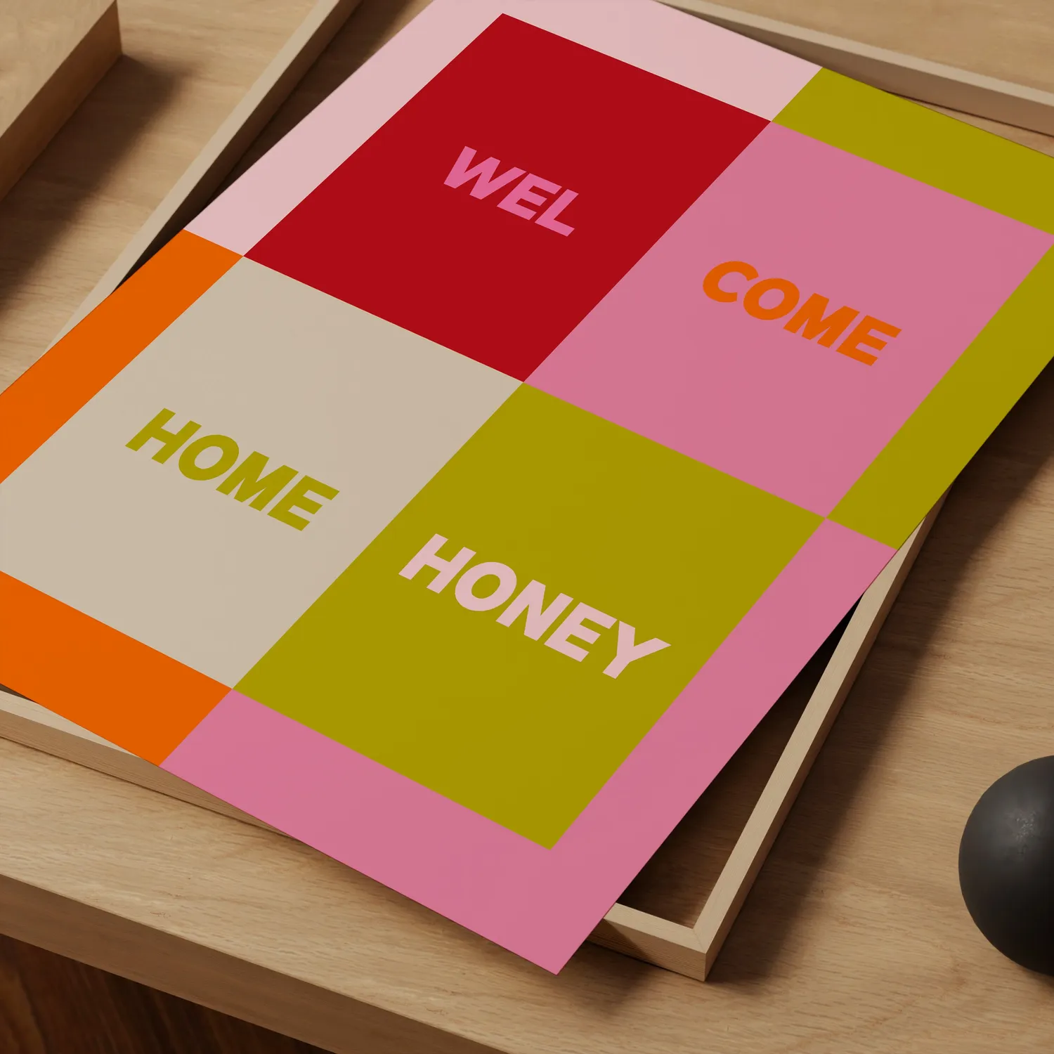 Maddison Ball Welcome Home Honey affiche typo