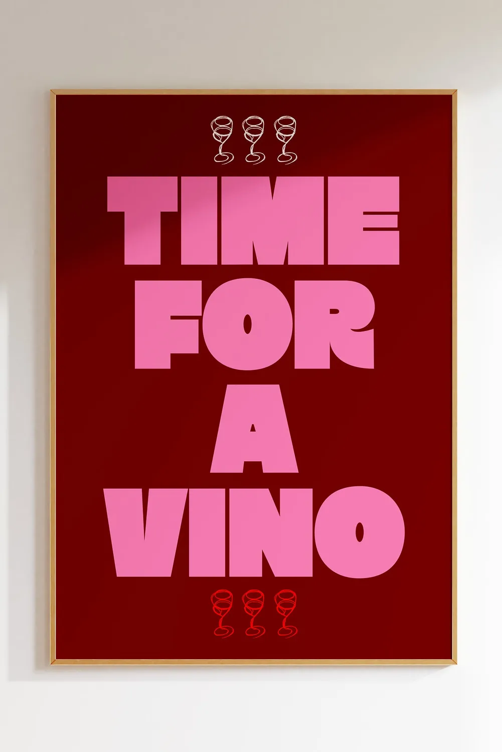 Maddison Ball Time For A Vino affiche vin cuisine