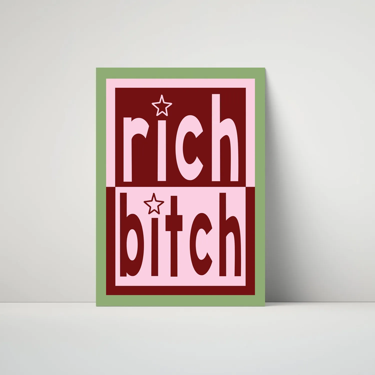 Maddison Ball Rich Bitch affiche murale