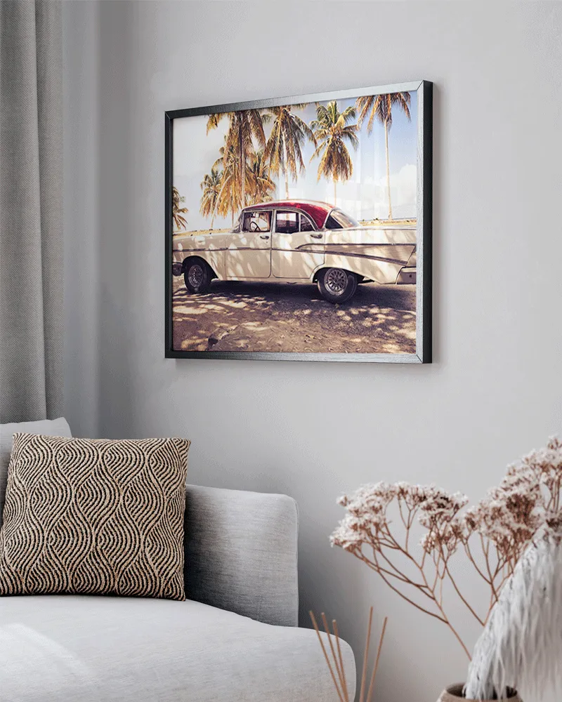 Any Image Vintage Car Cuba toile encadrée voiture vintage
