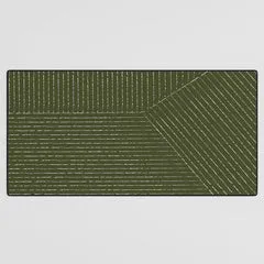 Society6 Lines tapis de bureau géométrique lignes fines