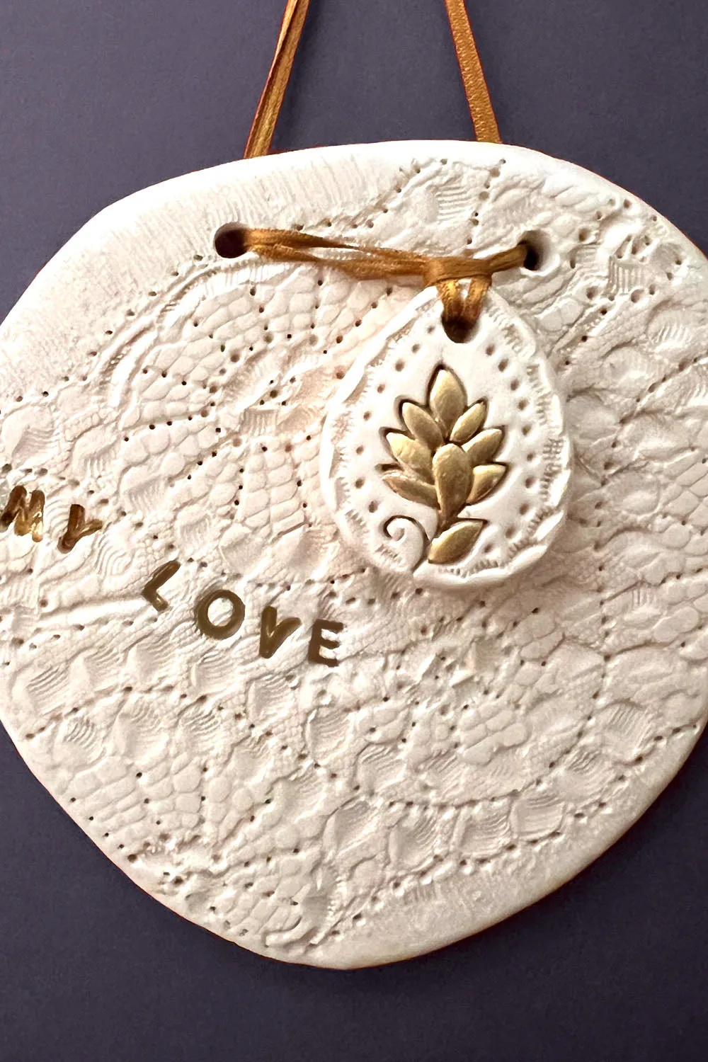 Biankaléone Talisman My love décoration murale 10,5x11 cm