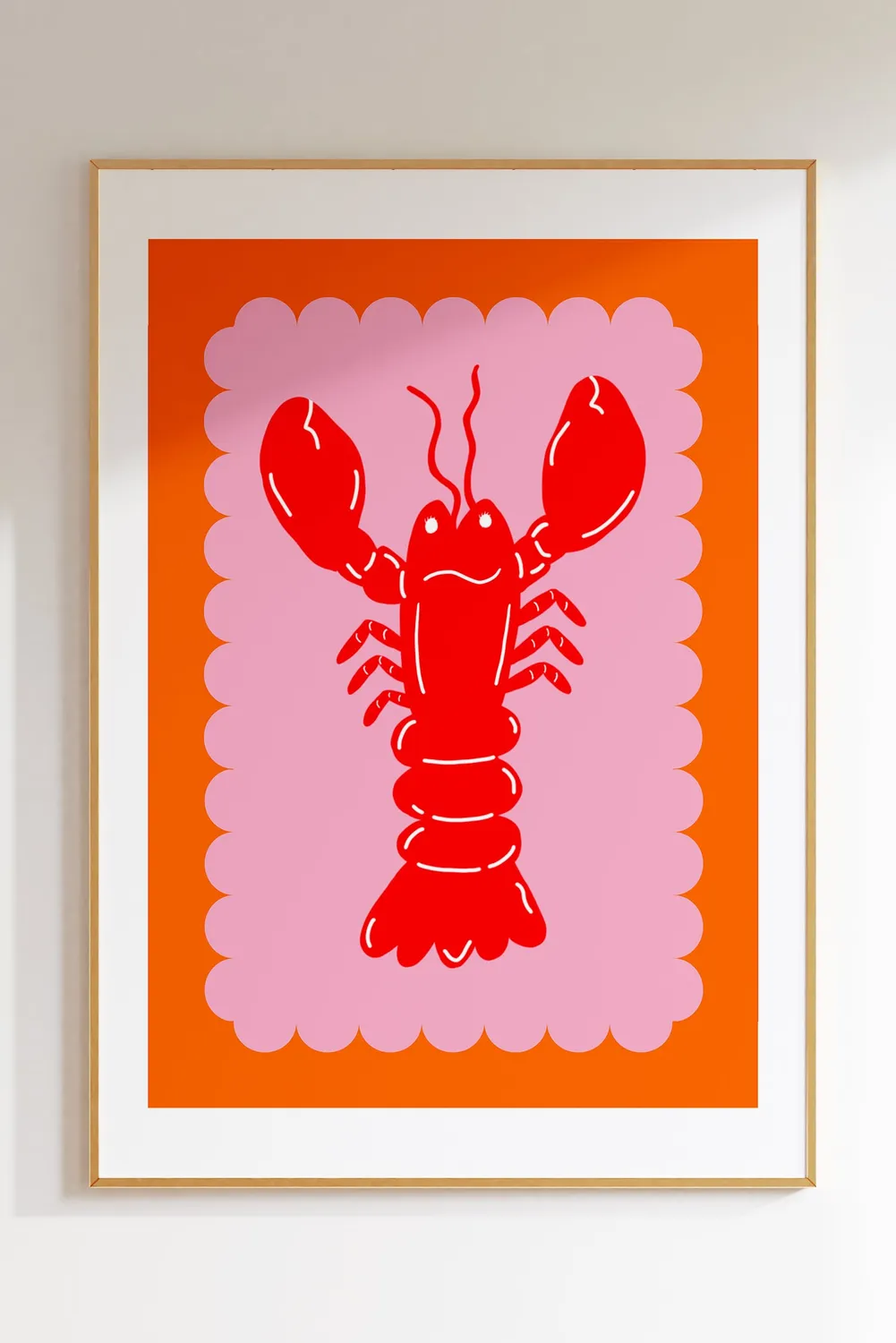 Maddison Ball Lobster Scallop affiche homard papier mat