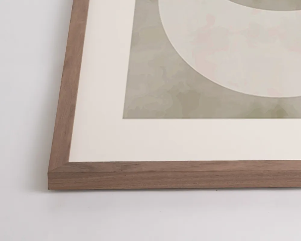 Any Image Circle Halfs Abstract affiche encadrée abstrait