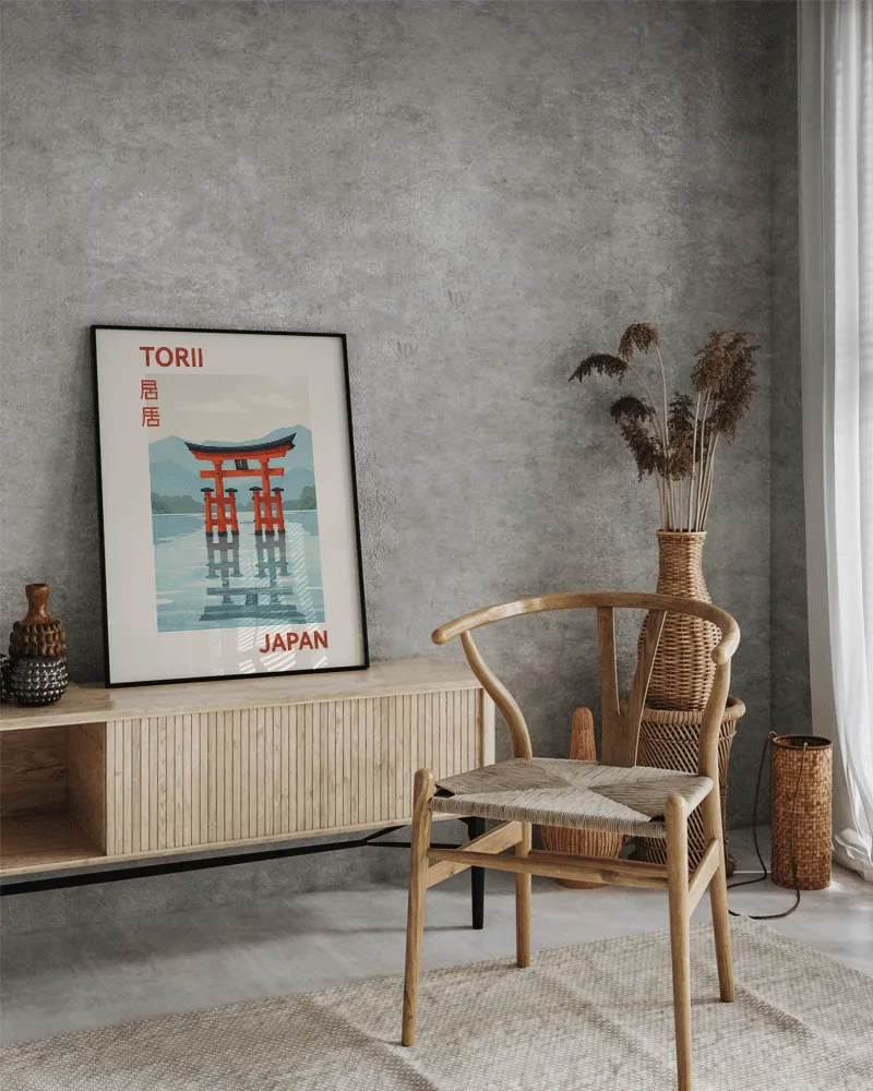 Any Image Torii Japan affiche encadrée