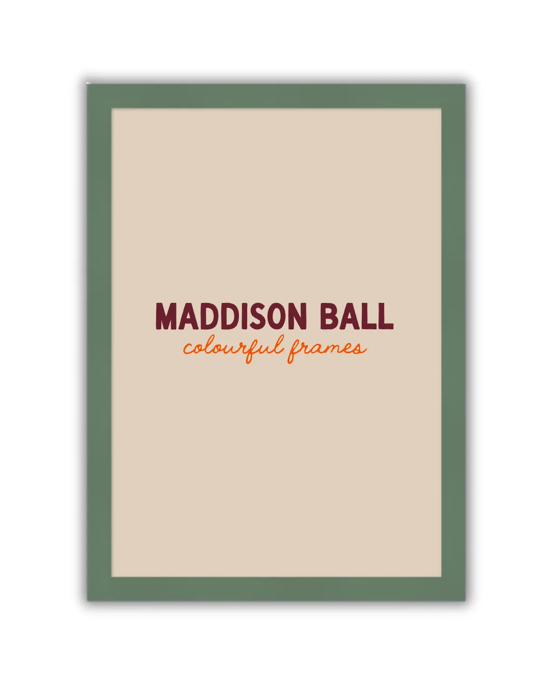 Maddison Ball cadre bois plexi