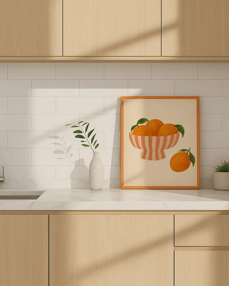 Any Image Sweet Summer Oranges toile encadrée orange