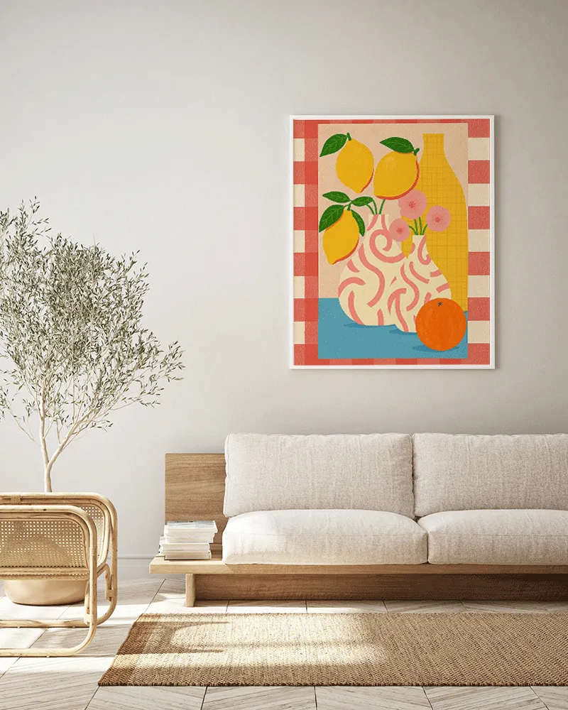 Any Image A Tabletop Daydream affiche encadrée figurative