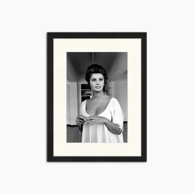 Any Image Sophia Loren Robe Blanche photo encadrée