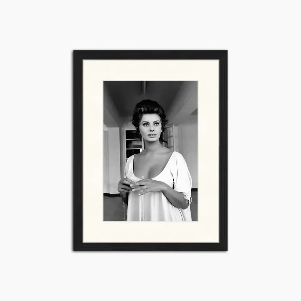 Any Image Sophia Loren Robe Blanche photo encadrée