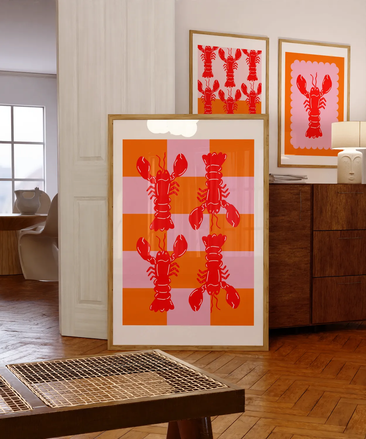 Maddison Ball Lobster Tile affiche homard