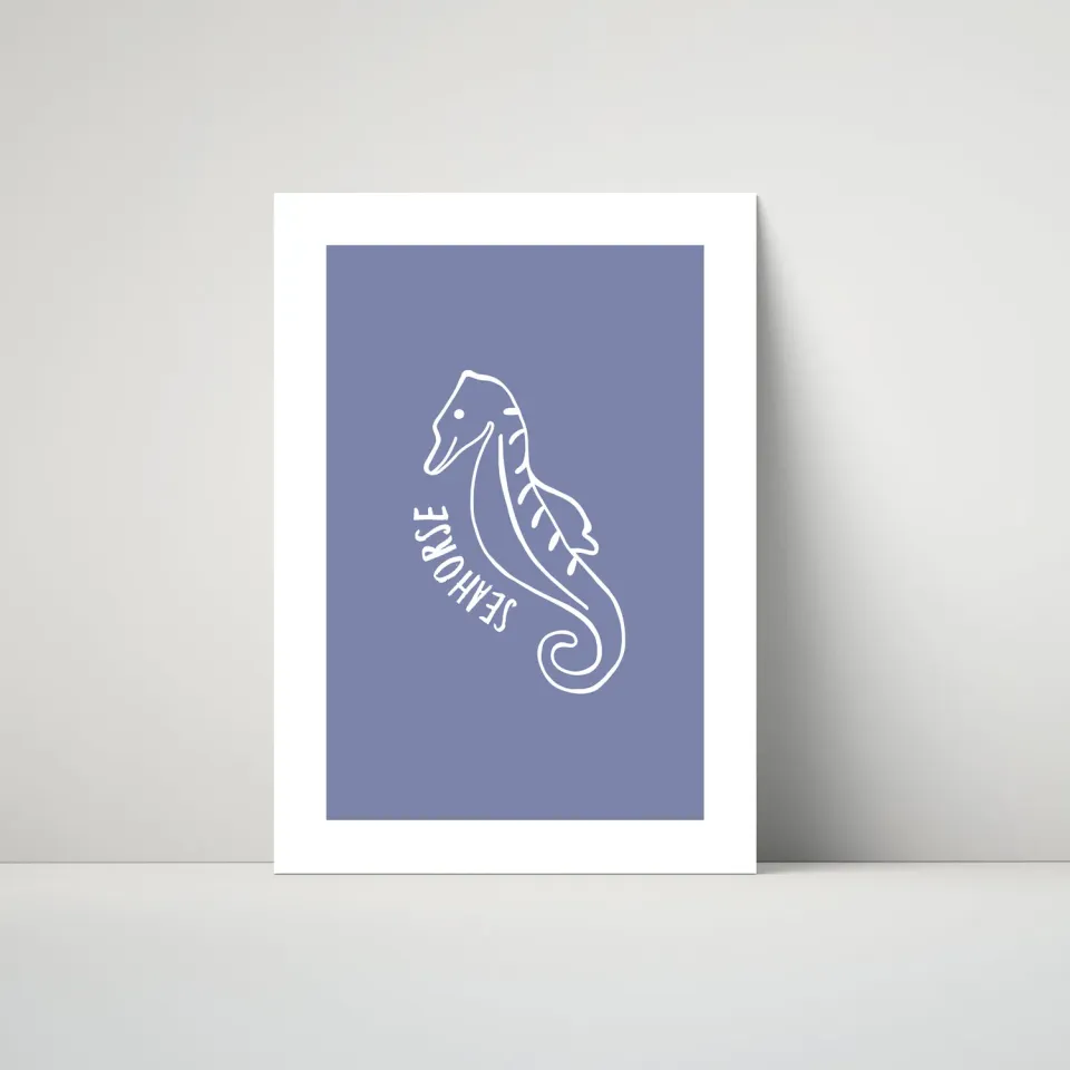 Maddison Ball Seahorse affiche tropicale