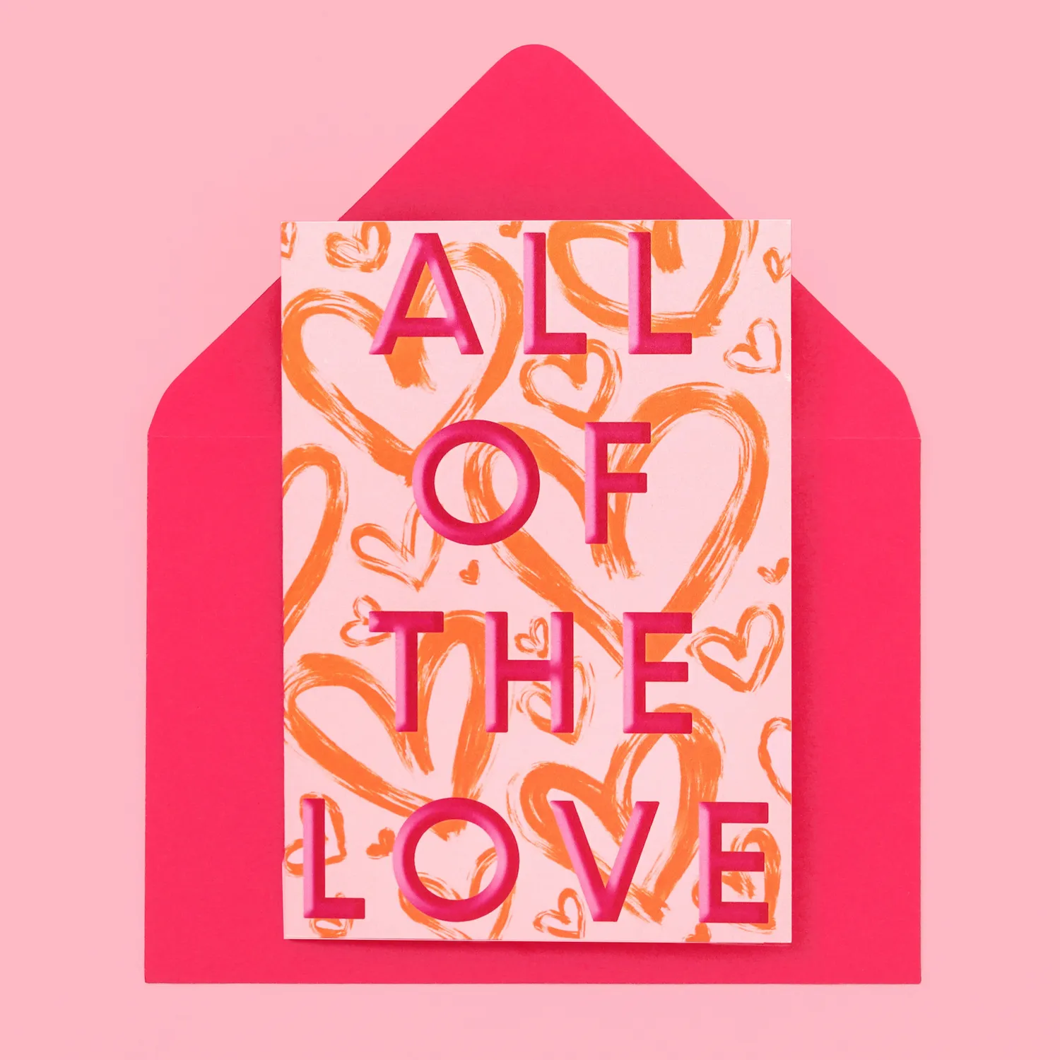 Maddison Ball All Of The Love carte orange et rose