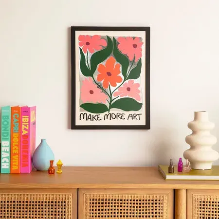 Society6 Make More Art affiche foil atelier