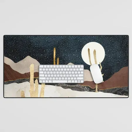 Society6 Desert View tapis de bureau nuit desert