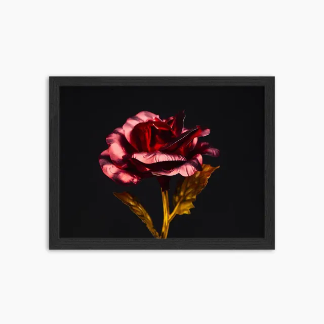 Any Image Flower in Black tirage encadré fleur
