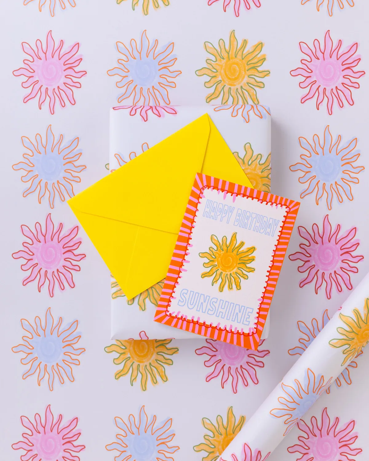 Maddison Ball Sunshine Pattern papier cadeau 50x70 cm