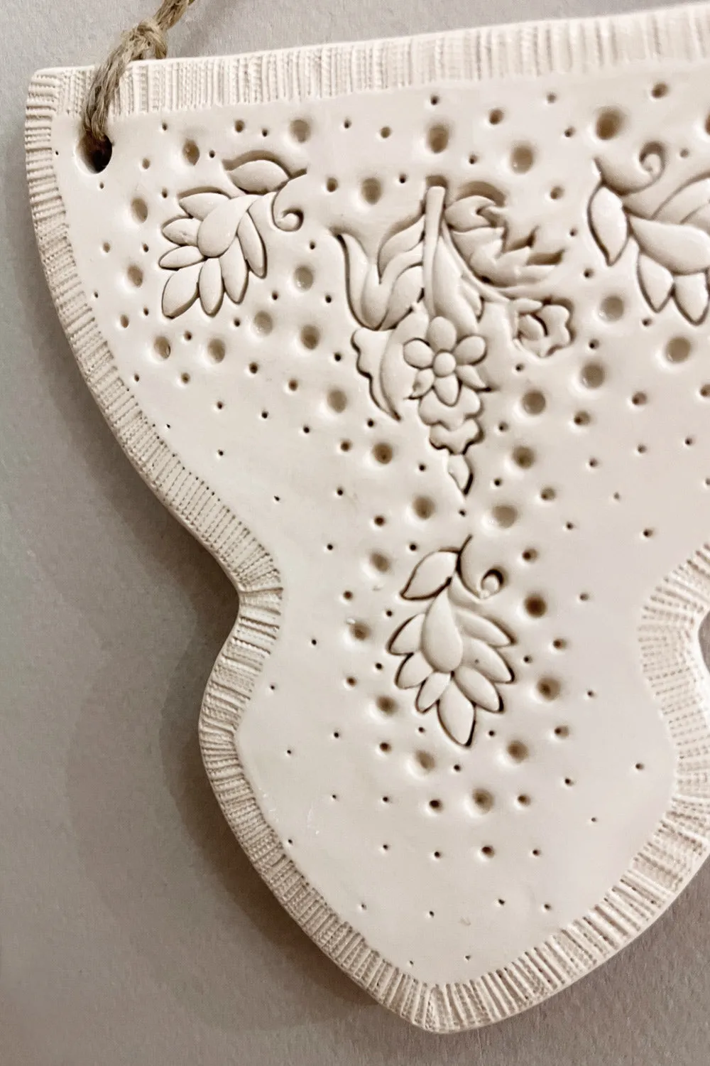 Biankaléone Talisman fleuri toile encadrée 11,5x11,5 cm floral