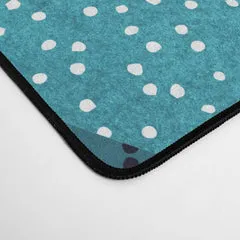 Society6 Abstract Tropical Foliage tapis de bureau feuilles turquoise