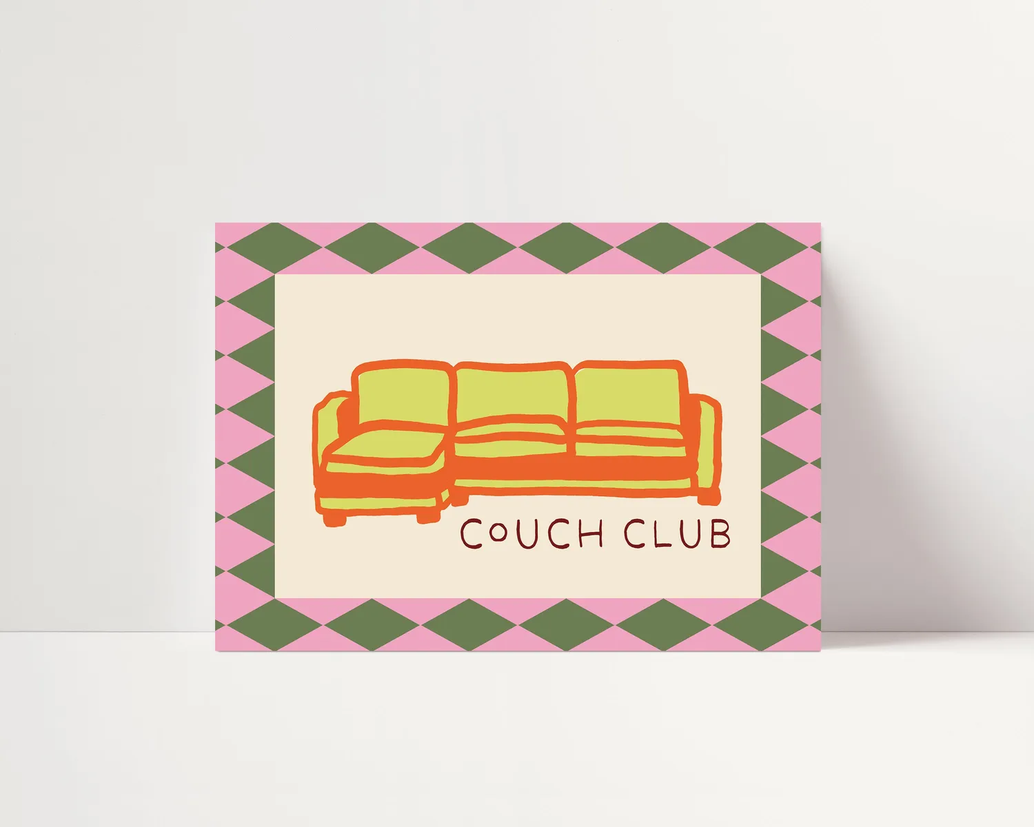 Maddison Ball Couch Club affiche typographie