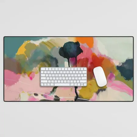 Society6 Paysage Abstract tapis de bureau fleur