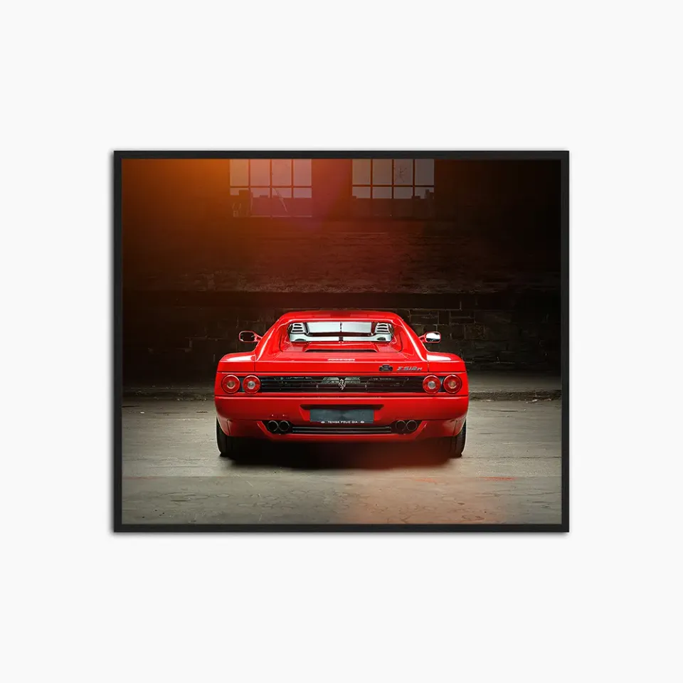 Any Image Ferrari 512B Testarossa photo encadrée auto