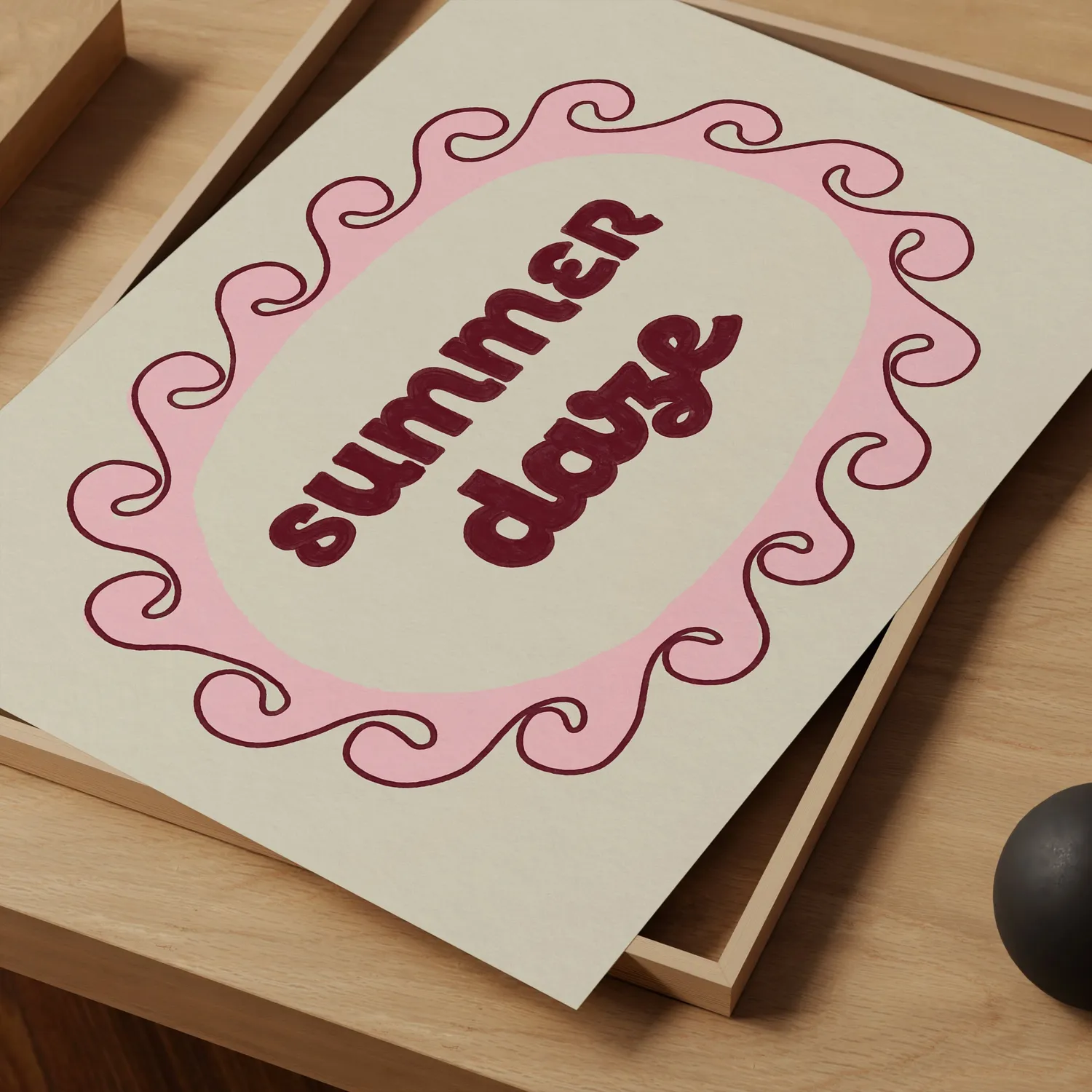 Maddison Ball Summer Daze affiche papier mat tirage d'artiste