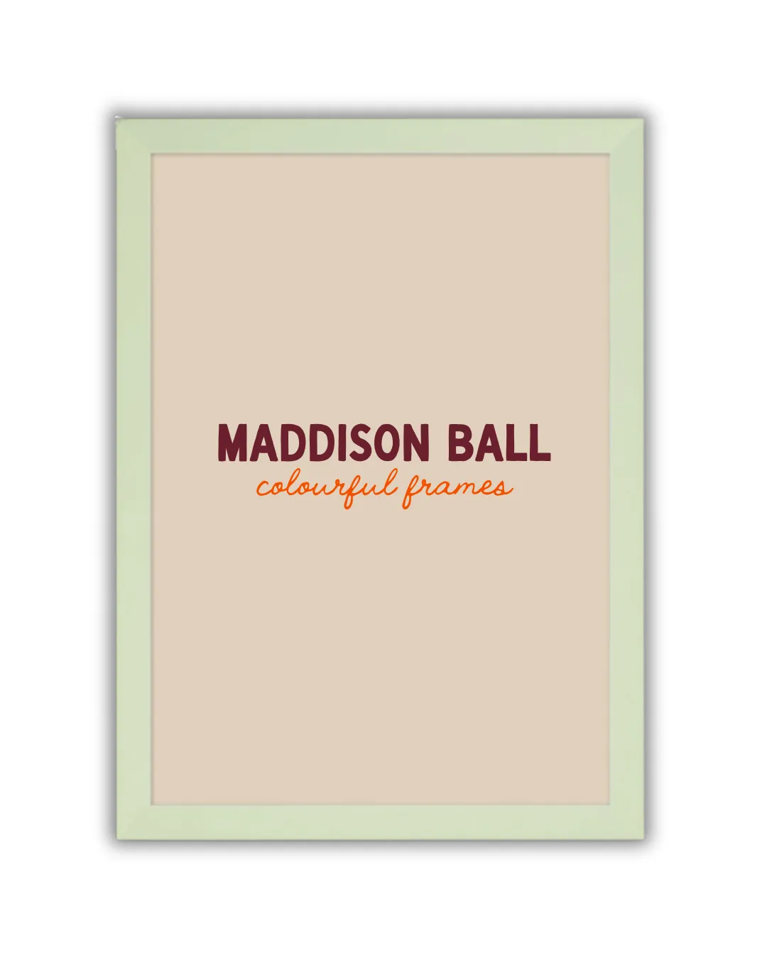 Maddison Ball cadre bois plexi