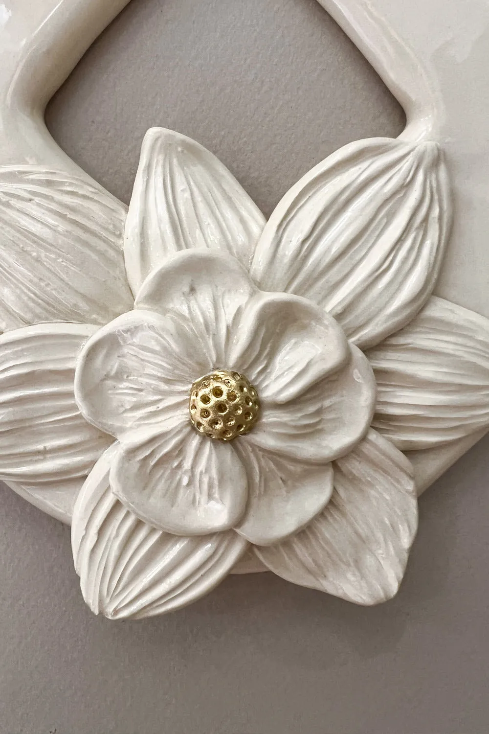 Biankaléone Talisman à la fleur d'or décoration murale
