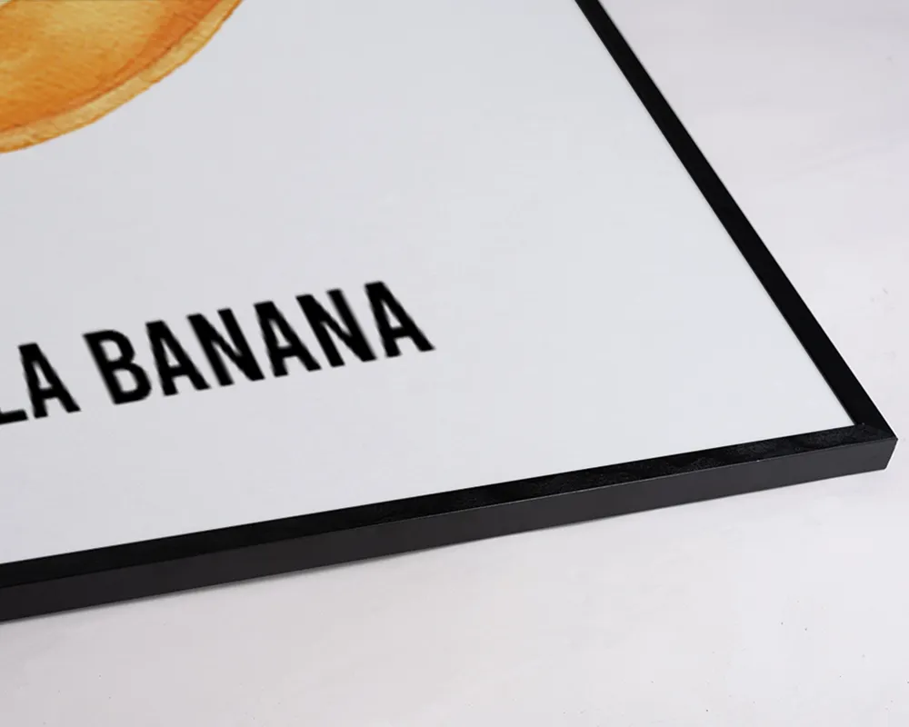 Any Image La Banana affiche encadrée colorée