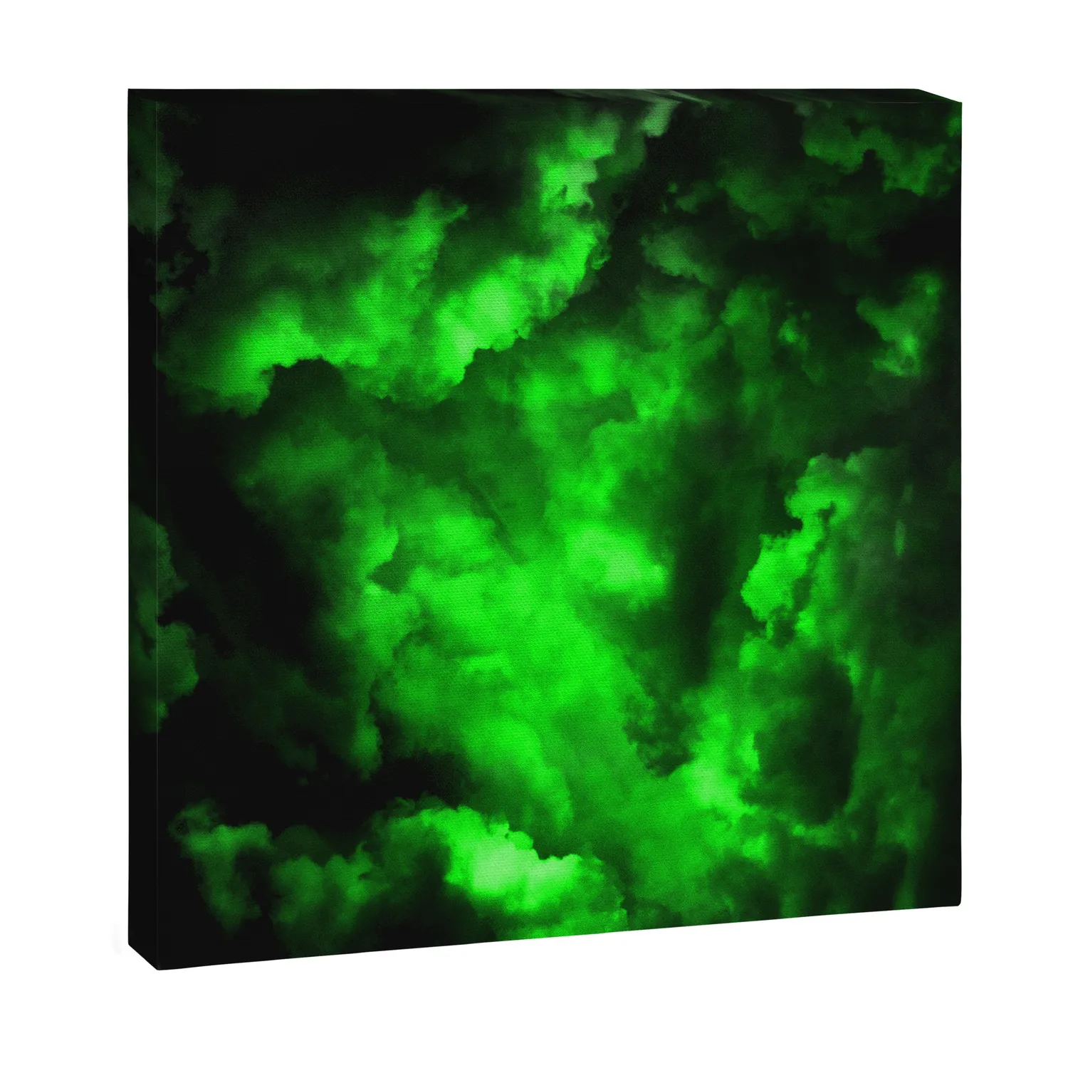 Society6 Envy - Abstract In Black And Neon Green toile