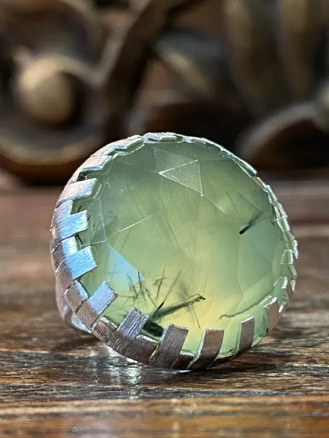 Galerie Kara bague argent pierre naturelle